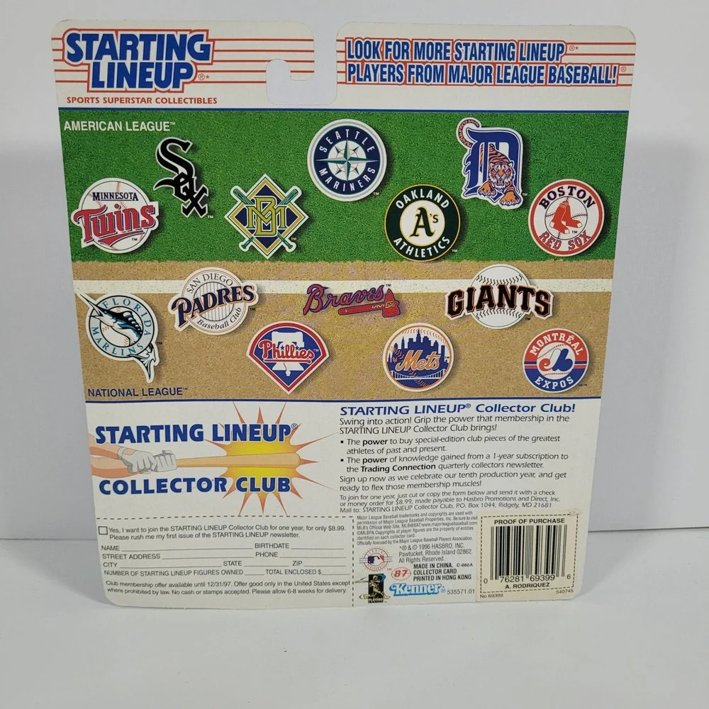 Kenner Starting Lineup‎ 1997 Alex Rodriguez Seattle Mariners Figure Lot of 2 New